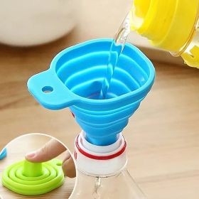 1pc Silicone Small Funnel; Retractable Folding Funnel 1pc Silicone Small Funnel; Retractable Folding Funnel